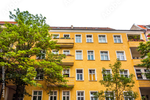 yellow and typical building at berlin