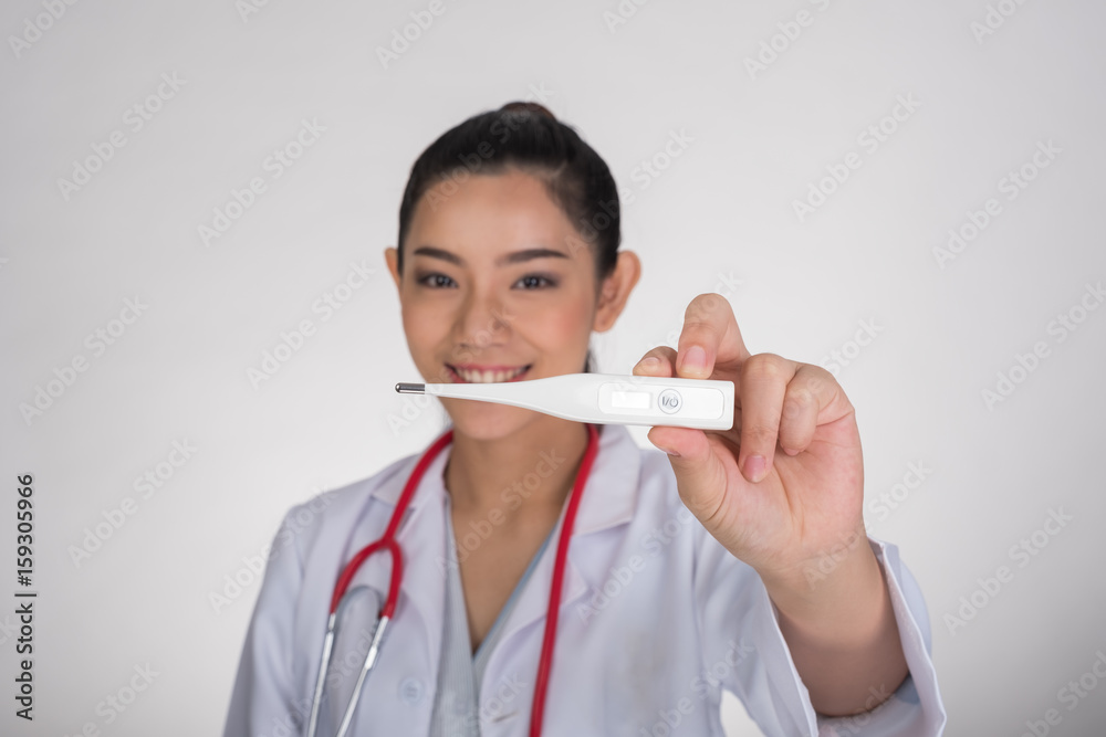 Beautiful Young asian Woman medical, Isolated on white background Beautiful Young asian Woman medical, Isolated on white background