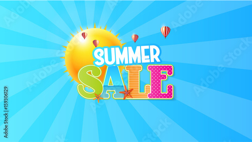 Summer Sale Quality Vector Abstract Design, 