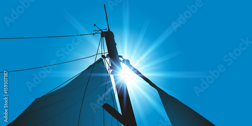bateau - voilier - mât de bateau - mât de voilier - marin 