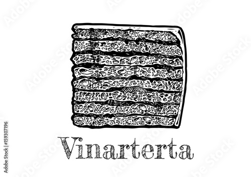 Photography illustration of vinarterta