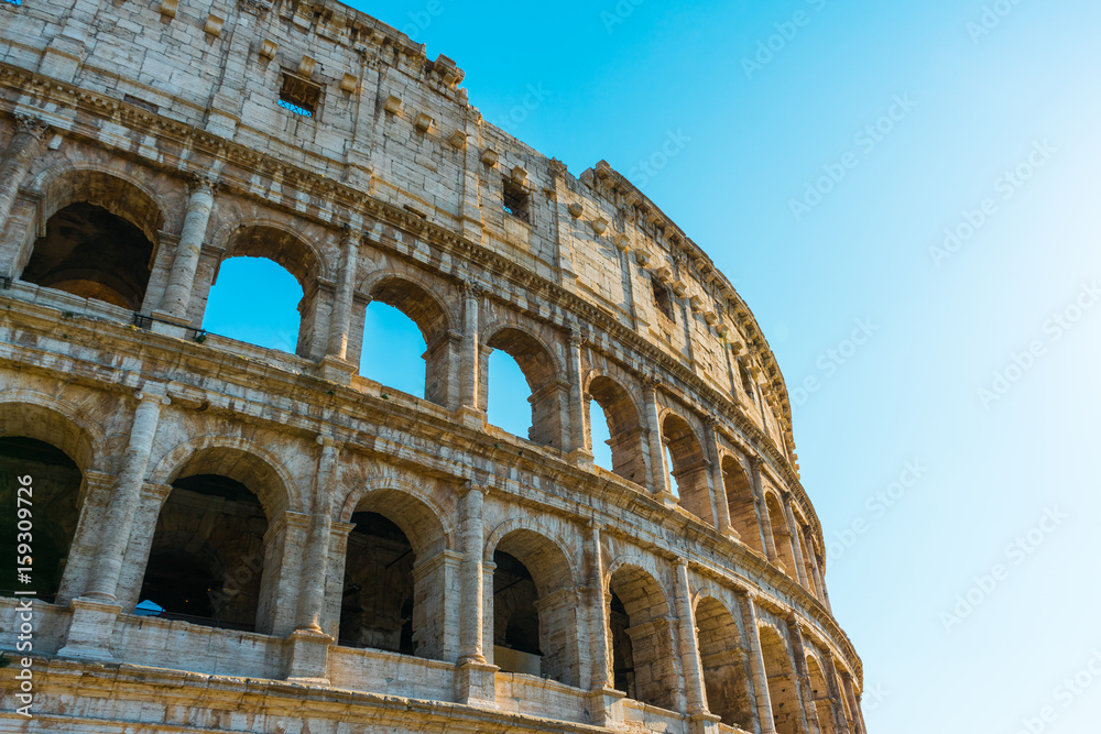 The Colosseum or Flavian Amphitheatre in Rome