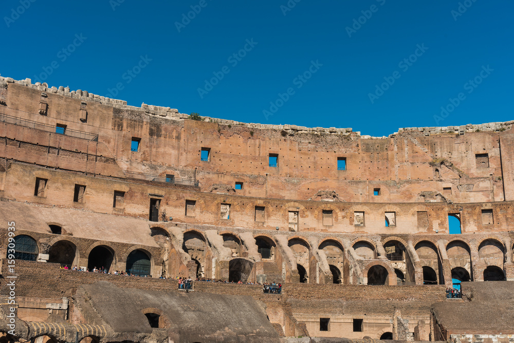 the inside of the colosseum at rome