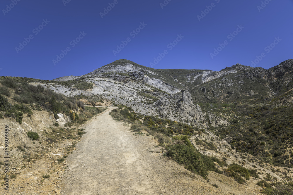 mountains landscape in andalusia spain