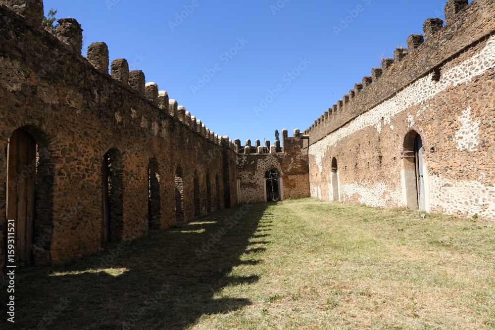 Castles Ruins in Gondar, Ethiopia