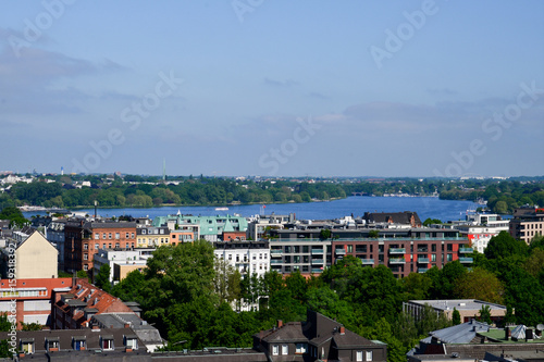 Ausblick über Hamburg aus dem Geschäftshaus Steindamm 94 © fmb