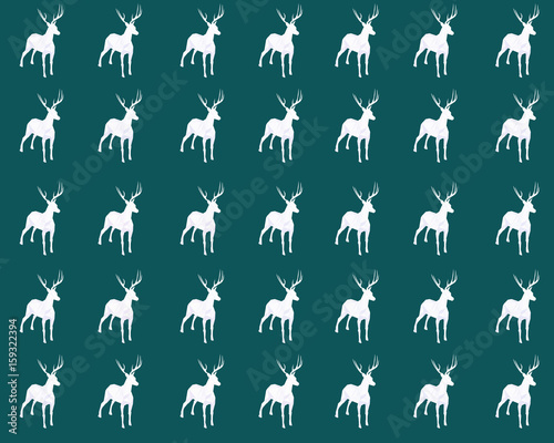 polygonal deer pattern © Kirill Sklemin