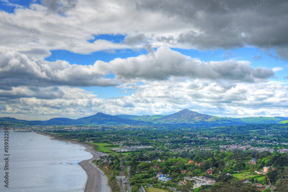 The view from Killiney Hill in Dublin, Ireland.
