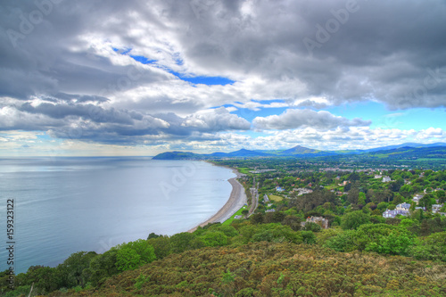 Photography The view from Killiney Hill in Dublin, Ireland.