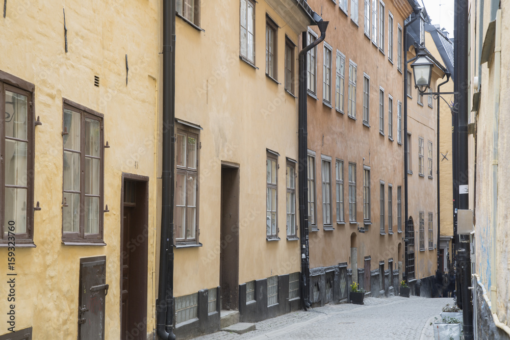 Street in Old Town; Stockholm; Sweden
