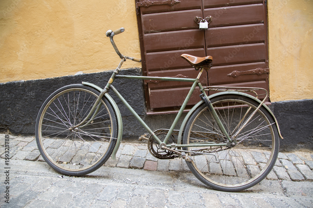 Bike in Old Town; Stockholm