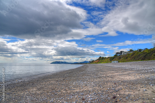 Canvas Print The view of the Killiney Beach in Dublin, Ireland.