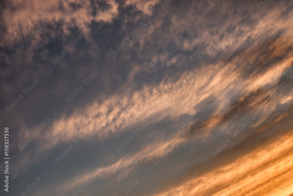 Obraz premium blue sky and sunset clouds