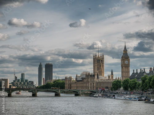 Thames with the Parliament, London