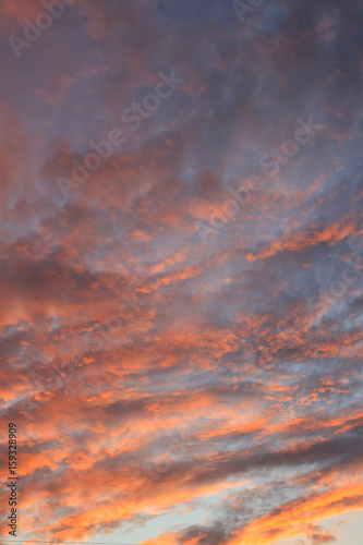 abstract natural background with sky cloud landscape at sunset