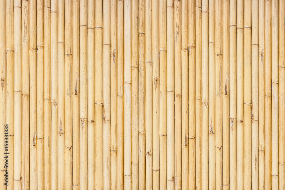 bamboo fence background - obrazy, fototapety, plakaty 