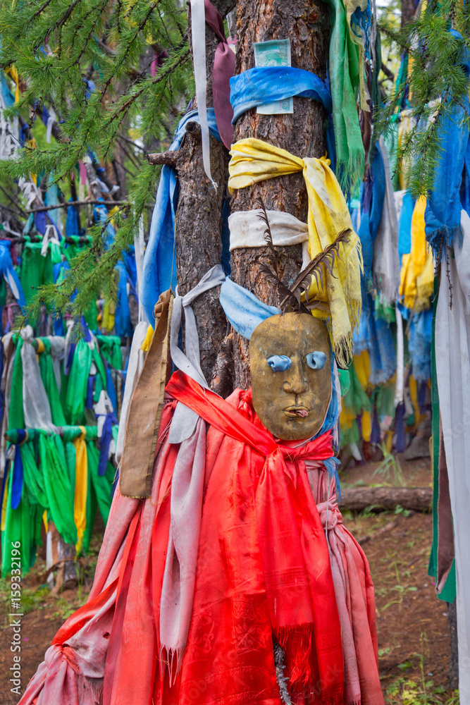 Masks in shamanic sanctuary Masks in shamanic sanctuary