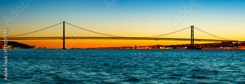 Most 25 kwietnia w lizbonie panorama