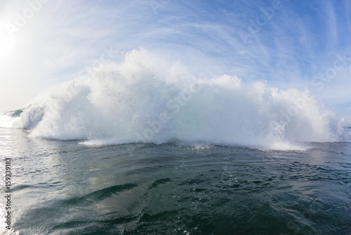 Wave Inside Exploding Swimming Ocean