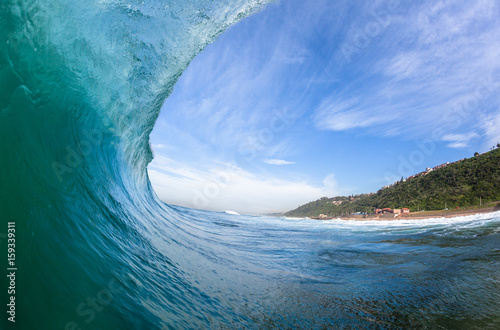 Wave Inside Hollow Swimming Ocean