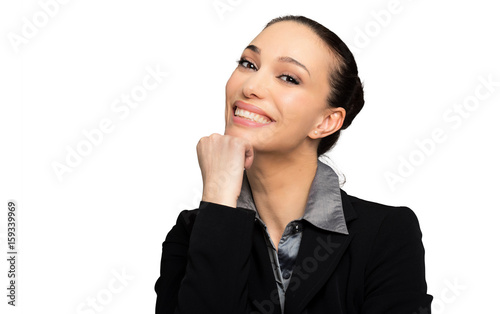 Smiling businesswoman portrait