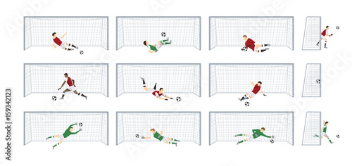 Soccer gates set.