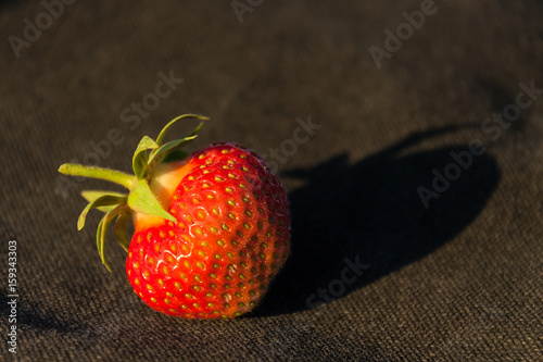 Strawberries in the sunset