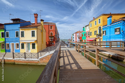 Colorful houses of Burano island / small village near the Venice © Rochu_2008