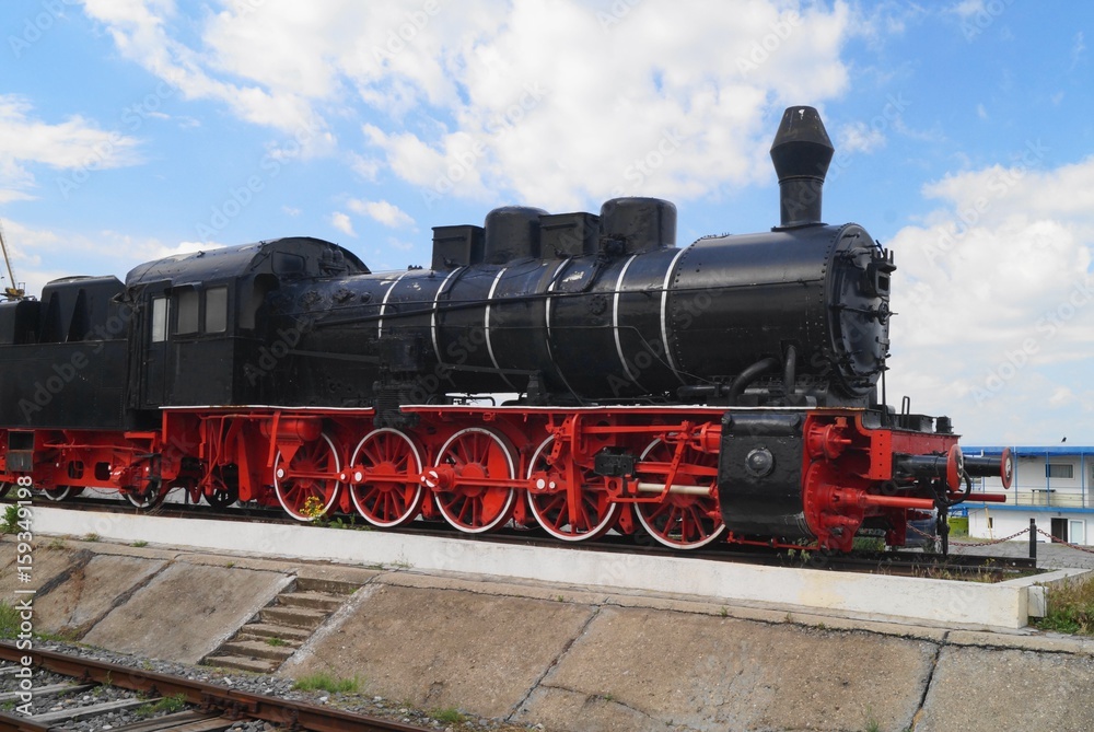 Obraz premium Old steam engine train, Romania