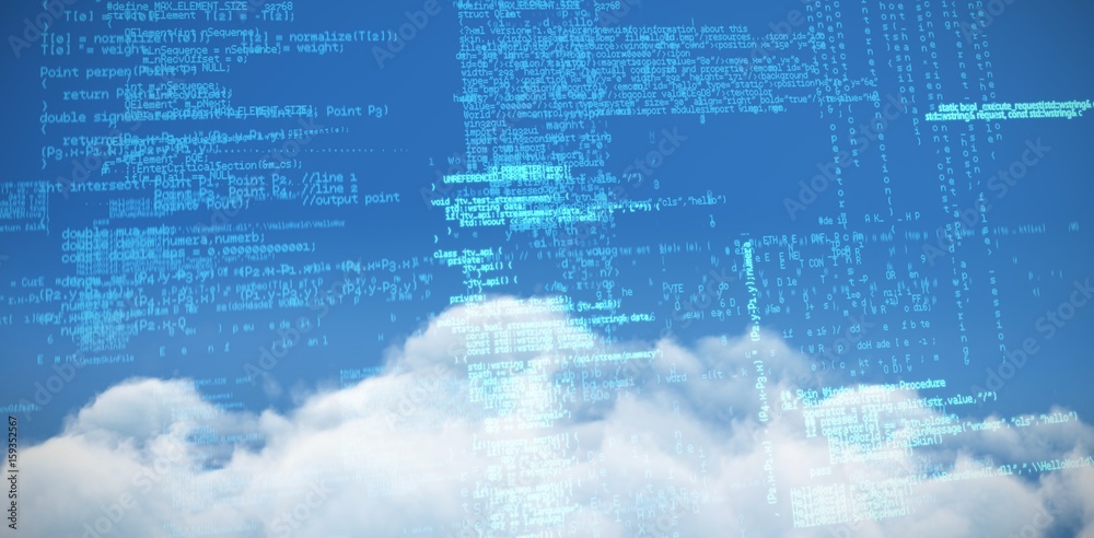 Composite image of blue data Composite image of blue data