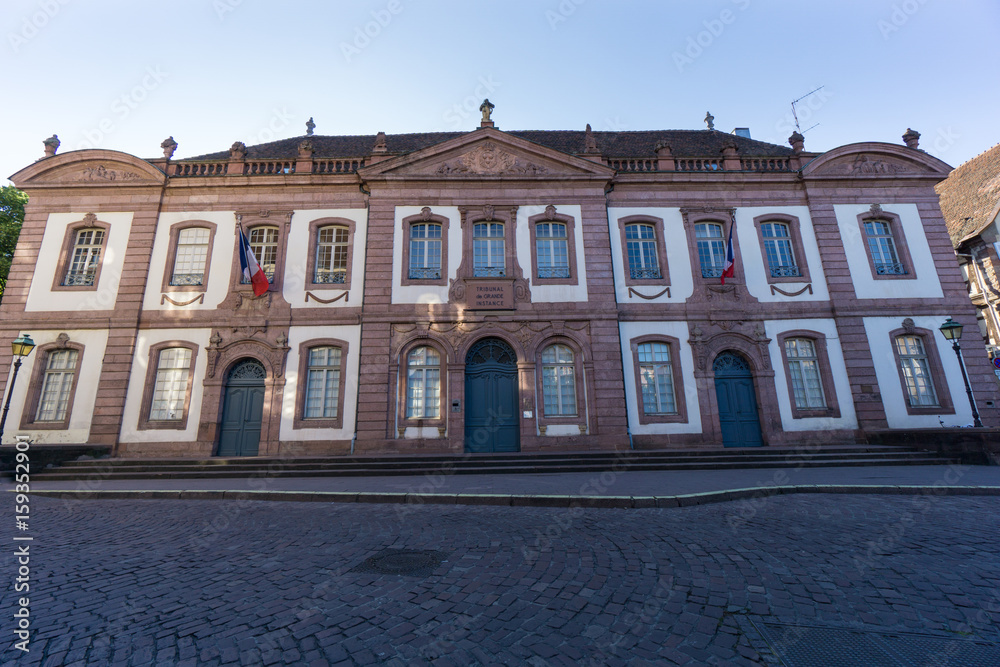 Law court building in Colmar from front