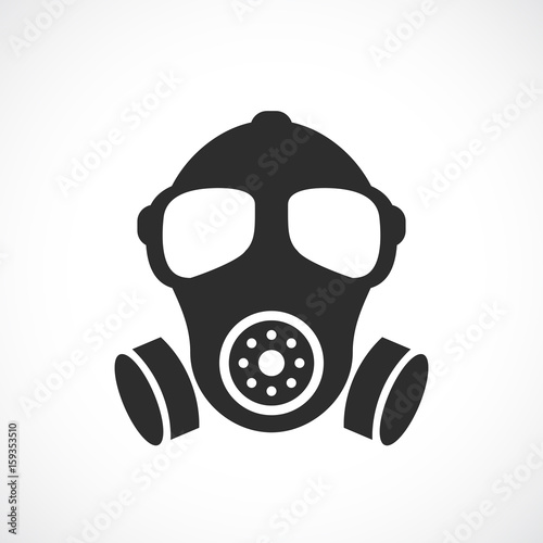 Old military rubber respirator vector icon © Arcady