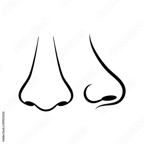 Human nose vector icon