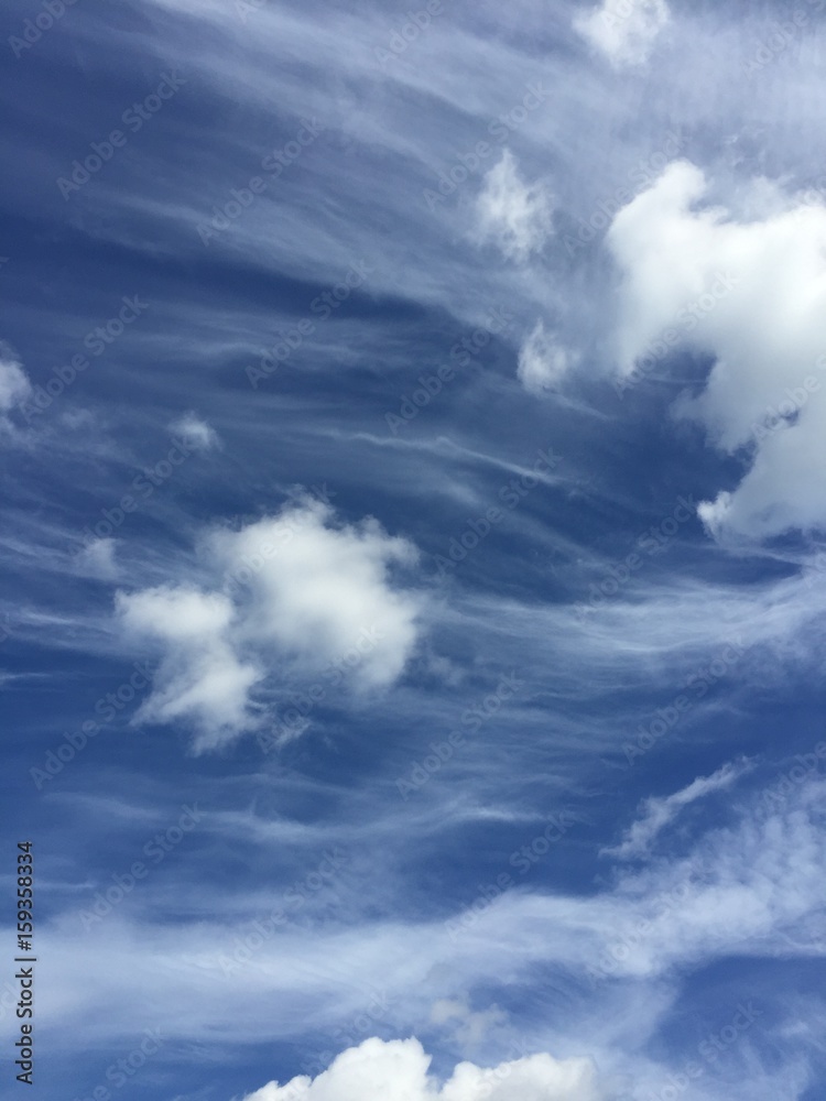 Beautiful Summer Clouds and Blue Sky