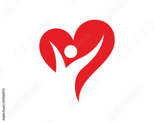 People Love Logo Template Design Vector, Emblem, Design Concept, Creative Symbol, Icon