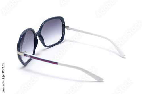 Women's sunglasses in a blue plastic frame