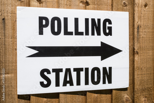 Polling Station Sign