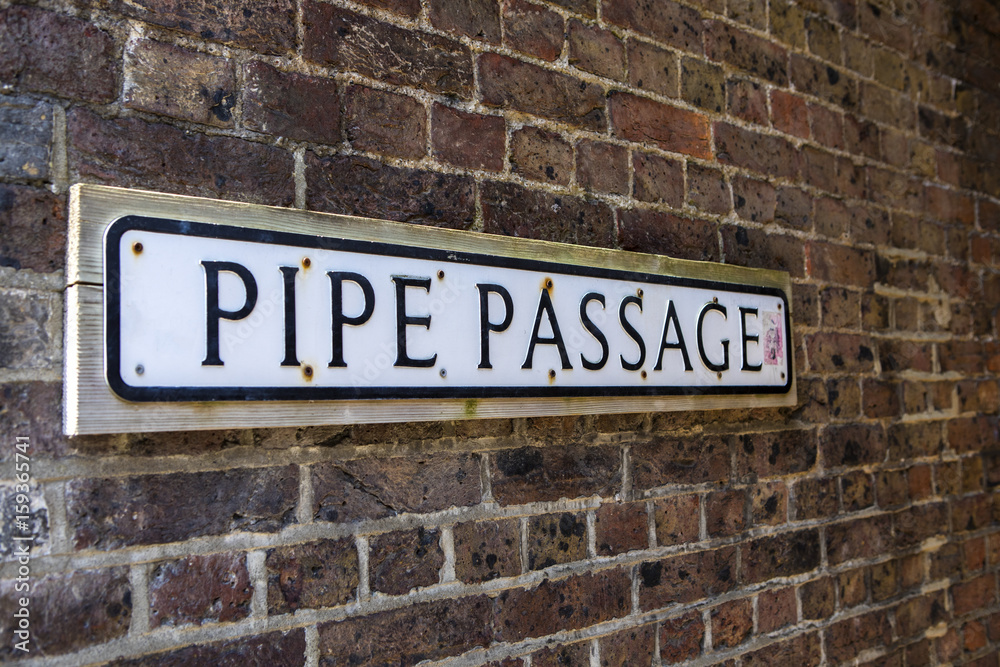 Pipe Passage in Lewes in the UK. Pipe Passage in Lewes in the UK.