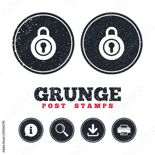 Lock sign icon. Locker symbol.