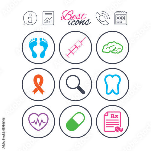 Medicine  medical health and diagnosis icons.