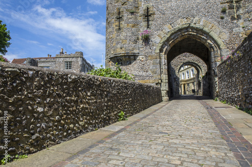 Barbican Gate at Lewes Castle in the UK. photo