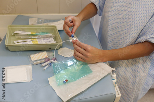 NURSE WITH EQUIPMENT photo