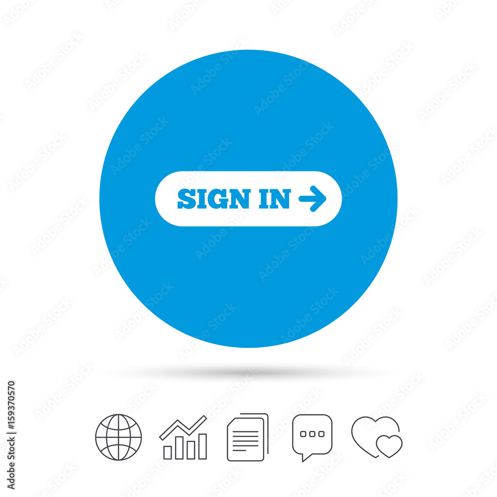 Sign in with arrow sign icon. Login symbol. Sign in with arrow sign icon. Login symbol.