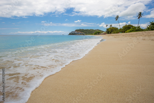 The beautiful beach of Darkwood, Antigua  photo