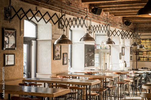 Coffee pizeria interior design
