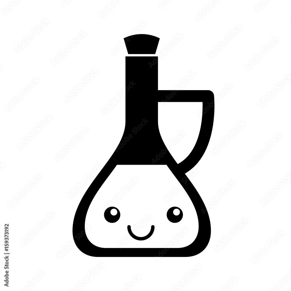 oil jar spa bottle kawaii character vector illustration design oil jar spa bottle kawaii character vector illustration design