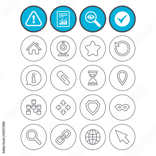 Web elements icons. Video and speech bubble.