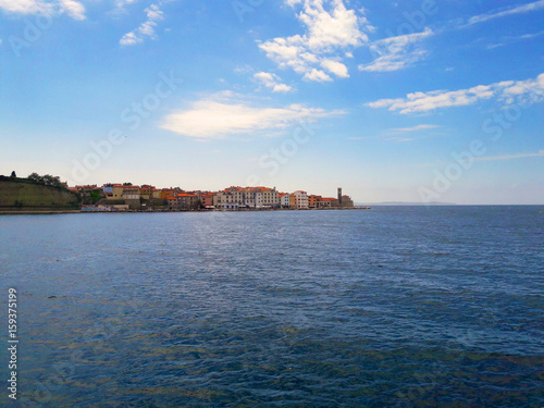A view of a town Piran in the Slovenian Istra from the sea © 2STOCKista