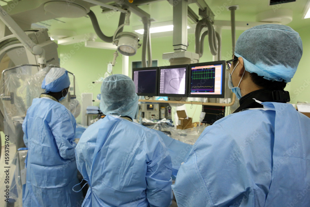 The heart institute offer high-quality care to vietnamese patients suffering from heart diseases. catheterization lab. senegalese medical team trained to practice cardiac surgery.