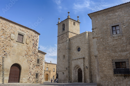 hermosa ciudad medieval de Cáceres en la comunidad de Extremadura